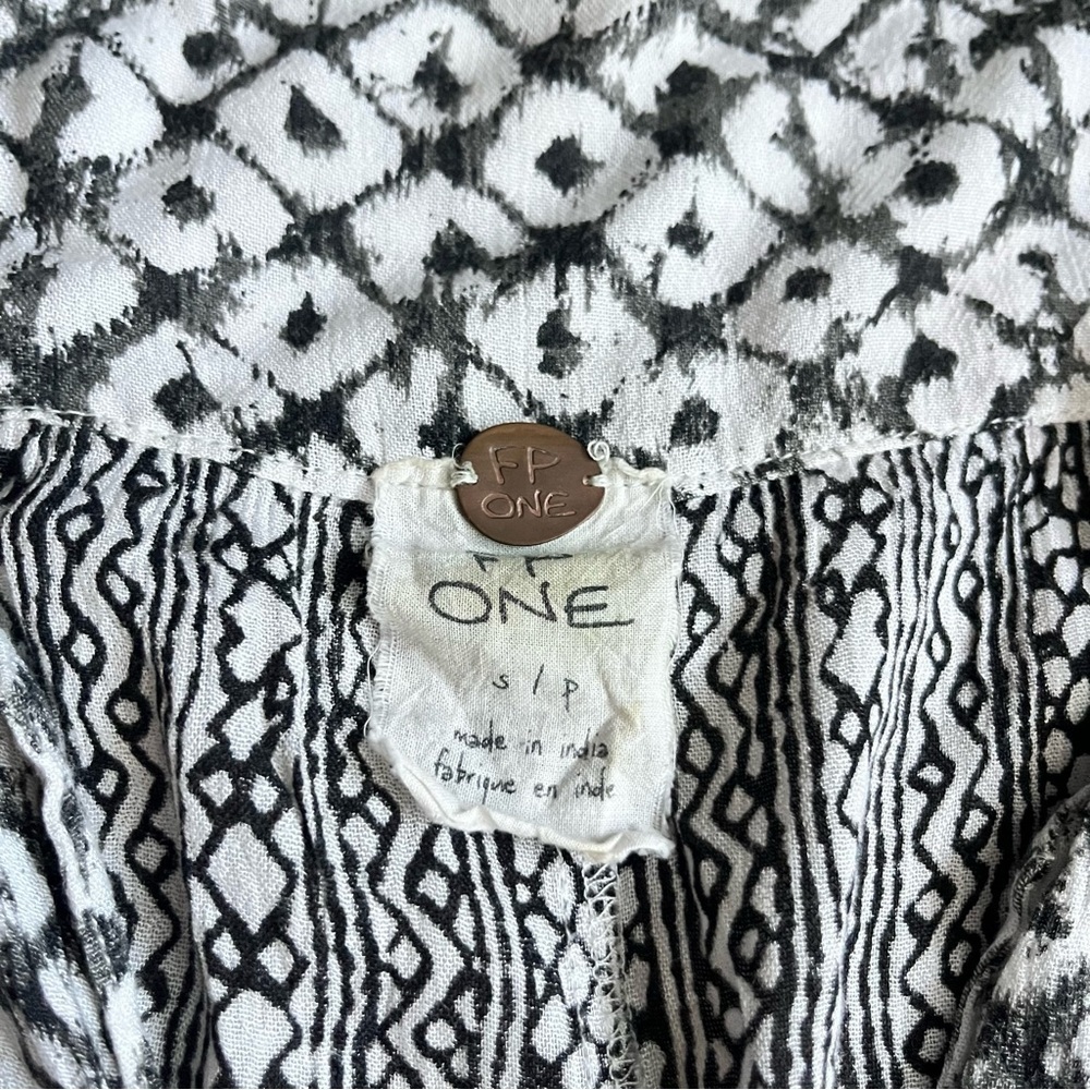 Free People FP One Mix Print Tunic Boho Small - Picture 4 of 8